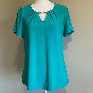 NWT Notations Blue Short Sleeve T-Shirt Medium